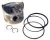 Piston assembly. Includes piston, rings, wrist pin and clips. .50mm OS. For Club Car gas 1996-up DS cars, FE350